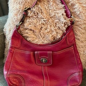Raspberry Coach Purse
